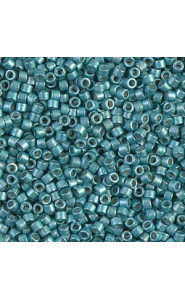 Miyuki delica Beads 11/0 - Galvanized semi-frosted dark aqua DB-1183